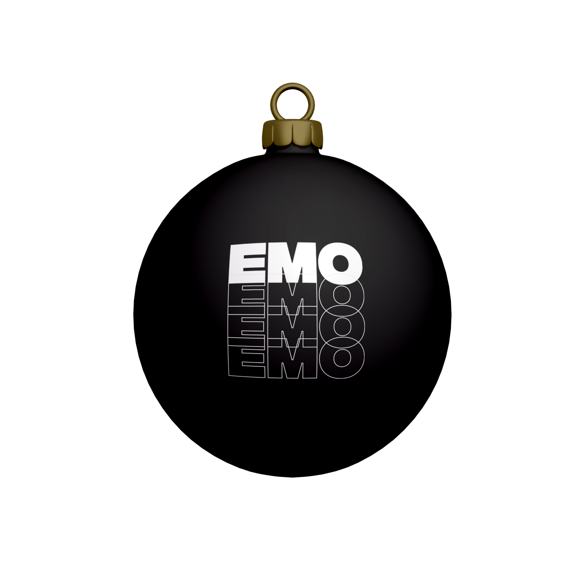 Emo Christmas Ornament