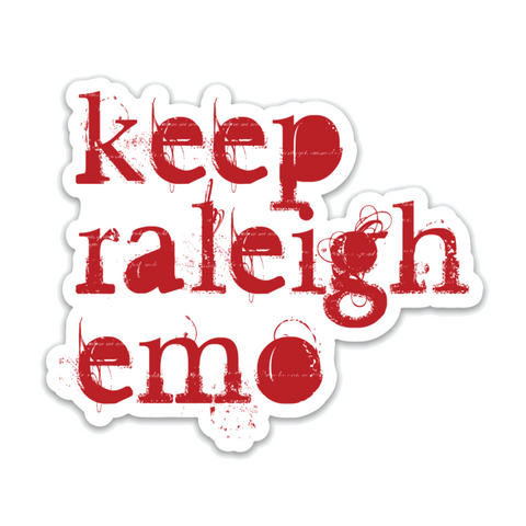 Keep Raleigh Emo Sticker